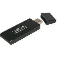 Bilde av LogiLink WLAN USB 2.0 Adapter 54 MBit 802.11g, Trådløs, USB, 54 Mbit/s, Svart PC tilbehør - Kontrollere - IO-kort