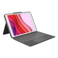 Bilde av Logitech Combo Touch - Tastatur og folio-kasse - med trackpad - bagbelyst - Apple Smart connector - QWERTY - Pan Nordic - grafit - for Apple 10.2-inch iPad (7. generation, 8. generation, 9. generation) PC & Nettbrett - PC tilbehør - Tastatur