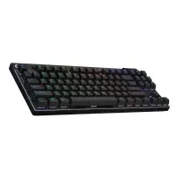 Bilde av Logitech G PRO X - Tastatur - uten nummertastatur - bakgrunnsbelyst - Bluetooth, 2.4 GHz - tastsvitsj: GX Red Linear - svart Gaming - Gaming mus og tastatur - Gaming Tastatur