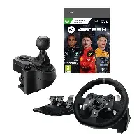 Bilde av Logitech - G920 Driving Force Racing Wheel For PC&XB1 + Driving Force Shifter For G923, G29&G920 with F1® 23 For Xbox - Videospill og konsoller