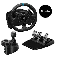 Bilde av Logitech - G923 Racing Wheel and Pedals&Logitech - Driving Force Shifter for PS5, PS4 and PC - USB - Bundle - Videospill og konsoller