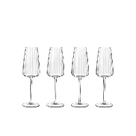 Bilde av Luigi Bormioli Optica Champagneglass 21 cl 4 stk Hjem og hage - Kjøkken og spisestue - Servise og bestikk - Drikkeglass - Stettglass
