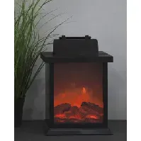 Bilde av Lykt Fireplace LED lys Strikking, pynt, garn og strikkeoppskrifter