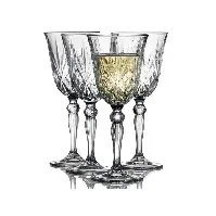 Bilde av Lyngby Glas - Crystal Clear Melodia White Wine Glass 21 cl - Set of 4 (916099) - Hjemme og kjøkken