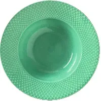 Bilde av Lyngby Porcelæn Rhombe Color Pastatallerken 24,5 cm Grønn Dyp tallerken