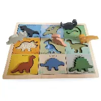 Bilde av MAGNI- Dino puzzle in wood 100% - 3275 - Leker