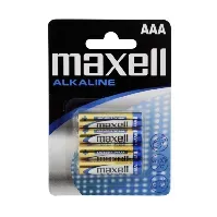 Bilde av MAXELL Maxell Batterier LR03/AAA Alkaliske 4-pakk Batterier og ladere,Alkaliske batterier,Top Batteries