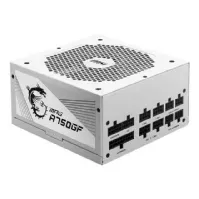 Bilde av MSI MPG A750GF - Strømforsyning (intern) - ATX12V / EPS12V - 80 PLUS Gold - AC 100-240 V - 750 watt - aktiv PFC - hvit PC tilbehør - Ladere og batterier - PC/Server strømforsyning