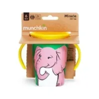 Bilde av MUNCHKIN læringskopp med håndtak, elefant, Miracle 360 Wildlove, 6 måneder+, 177 ml, 05195102 Amming - Tåteflaskevarmer