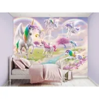 Bilde av Magiske Enhjørninger / Magical Unicorns tapet 243 x 305 cm Maling og tilbehør - Veggbekledning - Veggmaleri
