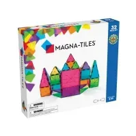 Bilde av Magna-Tiles Magna-Tiles clear colours 32 pcs Leker - Byggeleker - Magnetisk konstruksjon