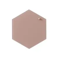 Bilde av Magnetisk NAGA glastavle hexagon 21 cm rosa interiørdesign - Tavler og skjermer - Glasstavler