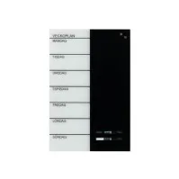 Bilde av Magnetisk NAGA ugetavle i glas 40x60 cm - svensk tekst interiørdesign - Tavler og skjermer - Glasstavler