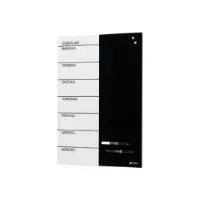 Bilde av Magnetisk NAGA ugetavle i stål 60x40 cm - dansk tekst interiørdesign - Tavler og skjermer - Glasstavler