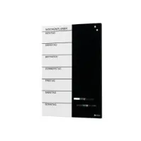 Bilde av Magnetisk NAGA ugetavle i stål 60x40 cm - tysk tekst interiørdesign - Tavler og skjermer - Glasstavler