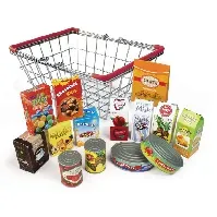 Bilde av Magni - Metal Basket with grocery products ( 2691 ) - Leker