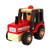 Bilde av Magni - Wooden tractor with rubber wheels (2438) - Leker