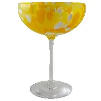Bilde av Magnor Swirl champagneglass 22 cl, gul Champagneglass