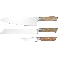 Bilde av Mareld Knivsett med 3 kniver i europeisk tradisjon Knivsett