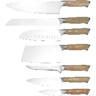 Bilde av Mareld Knivsett med 7 kniver i europeisk tradisjon Knivsett