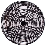 Bilde av Marimekko Fokus brett, 46 cm, svart/hvit Brett