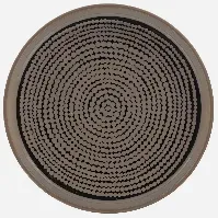 Bilde av Marimekko Siirtolapuutarha tallerken, Ø 13,5 cm, terra/sort Tallerken