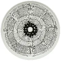 Bilde av Marimekko Siirtolapuutarha tallerken hvit, 25 cm Tallerken