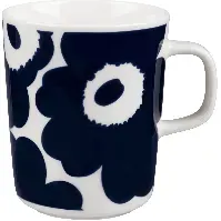 Bilde av Marimekko Unikko krus, 2,5 dl, mørkeblå Krus