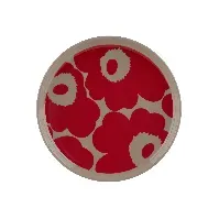 Bilde av Marimekko Unikko tallerken 13,5 cm, terra red Plate