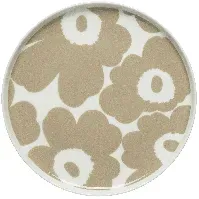 Bilde av Marimekko Unikko tallerken, 20 cm, hvit/beige Tallerken