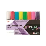 Bilde av Marker ZIG Illumigraph 15 mm - med 8 stk. assistent farger Skriveredskaper - Markør - Øvrige markør