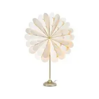 Bilde av Markslöjd Marigold papirblomst bordlampe, E14, 45 cm, hvit og messing Belysning - Innendørsbelysning - Bordlamper