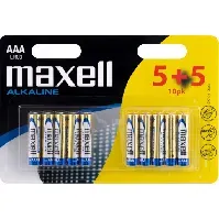 Bilde av Maxell AAA Alkaline Batterier - 10 stk. Hus &amp; hage > SmartHome &amp; elektronikk