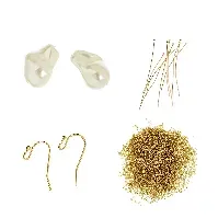 Bilde av Me&My BOX - Mini Jewelry Kit Ear Hooks - Baroque Pearls - 18K gold plated - BOX901016 - Leker