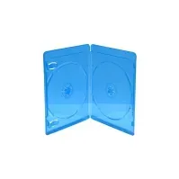 Bilde av MediaRange BOX39-2-50, Blu-ray, 2 disker, Blå, Gjennomsiktig, Plastikk, 120 mm, Støvresistent, Ripebestandig, Sjokkresistent PC-Komponenter - Harddisk og lagring - Medie oppbevaring