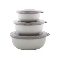 Bilde av Mepal - Cirqula Low Bowl Set​ Of 3 - Nordic White (233088) - Hjemme og kjøkken