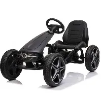 Bilde av Mercedes Benz gokart pedal gummihjul Azeno pedalbil for barn 003924 Go-Kart