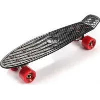 Bilde av Meteor PLAST skateboard sort/rød/sølv Utendørs lek - Gå / Løbekøretøjer - Hoverboard & segway