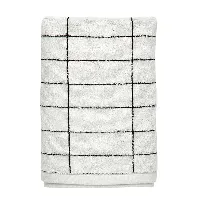 Bilde av Mette Ditmer - TILE STONE bath towel 70x140 - Black - Hjemme og kjøkken