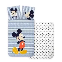 Bilde av Mickey Mouse sengetøy - 140x200cm - Disney - 100% bomull Sengetøy , Barnesengetøy , Barne sengetøy 140x200 cm