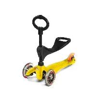 Bilde av Micro Mini 3-i-1 Deluxe, gul Mikro trehjulssykkel scooter 560070 Sparkesykler