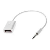Bilde av MicroConnect - Audio- / USB-adapter - USB (hunn) til 4-polsminijakk (hann) - 20 cm - hvit PC tilbehør - Kabler og adaptere - Lydkabler