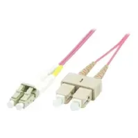 Bilde av MicroConnect - Nettverkskabel - LC/UPC multimodus (hann) til SC/UPC multimodus (hann) - 1,5 m. - 2 mm - fiberoptisk - dupleks - 50 / 125 my - OM4 - halogenfri - erika fiolett PC tilbehør - Kabler og adaptere - Nettverkskabler