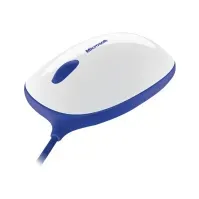 Bilde av Microsoft Express Mouse - Mus - høyre- og venstrehåndet - optisk - 3 knapper - kablet - USB - hvit, blå PC & Nettbrett - PC tilbehør - Mus