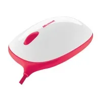 Bilde av Microsoft Express Mouse - Mus - høyre- og venstrehåndet - optisk - 3 knapper - kablet - USB - hvit, rød PC & Nettbrett - PC tilbehør - Mus