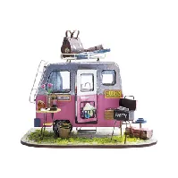 Bilde av Miniatyrrom Campingvogn Strikking, pynt, garn og strikkeoppskrifter