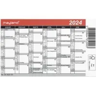 Bilde av Minikalender 12x7cm 2024 0520 00 Papir & Emballasje - Kalendere & notatbøker - Kalendere