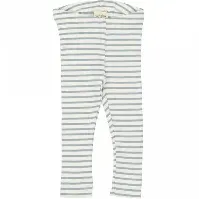 Bilde av Mint Grønn Stripete Petit Piao Modal Leggings - Babyklær
