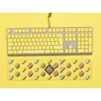 Bilde av Mionix MNX-05-27001-DE, tastaturdeksel, akrylonitrilbutadienstyren, gul PC & Nettbrett - PC tilbehør - Tastatur
