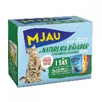 Bilde av Mjau Multipack Kjøtt- og fiskesmaker i saus 12x85 g Katt - Kattemat - Våtfôr